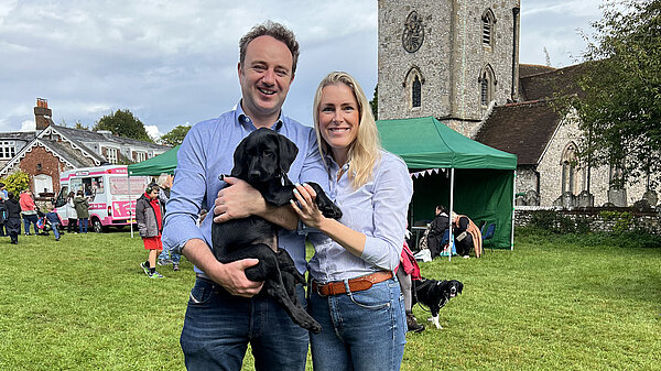 Danny and his partner at the Owslebury Fete