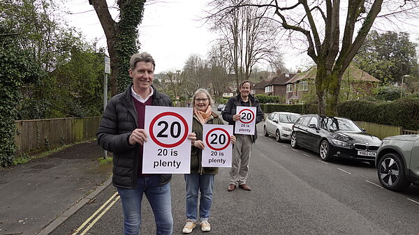 The team campaigning with 20 is plenty signs