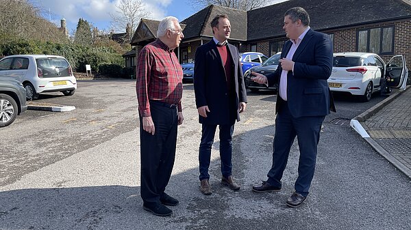 Danny, Eric and Jonathan Williams outside BW surgery